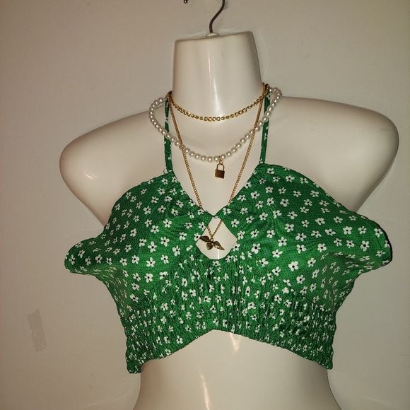 Set: Floral Print Drawstring Camisole Top + A-Line Skirt - Picture 4 of 11